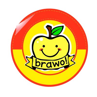 Naklejki/medale 'Brawo uczestnik!'