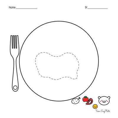 Plansza do rysowania 'Moje ulubione na śniadanie'