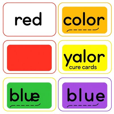 Karty z nazwami kolorów (do wydruku)