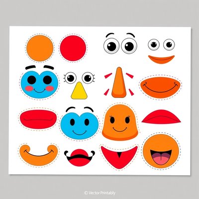 Arkusz dużych kształtów do wycięcia