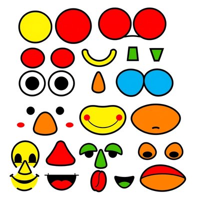 Arkusz dużych kształtów do wycięcia