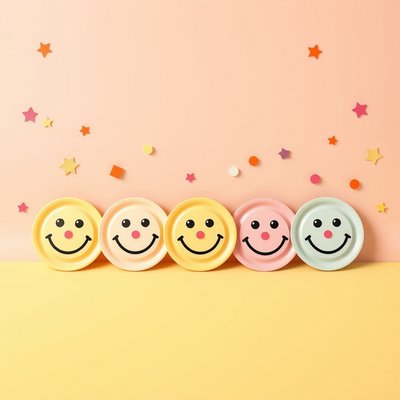 Plakat powitalny: Prima Aprilis — Wesołe Buźki