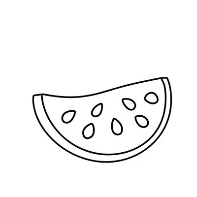 Kolorowanka: plaster arbuza