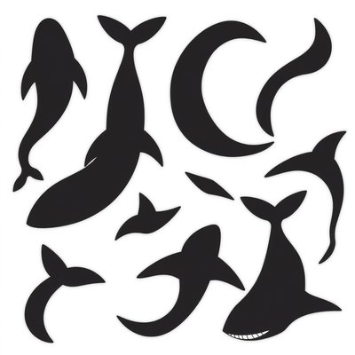 Szablony ogonków i płetw