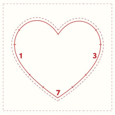 Plakat: duże wspólne serce (miejsce na naklejanie)