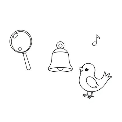 Strona kolorowanka — instrumenty i nutki