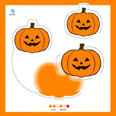 Szablon dyni na podłogę