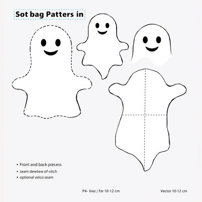 Szablon woreczka 'duszek' (beanbag)