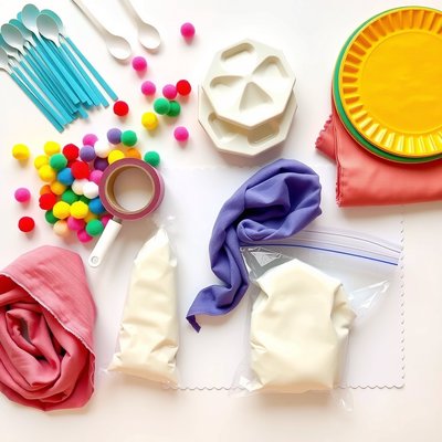 Materiały — flatlay przygotowań