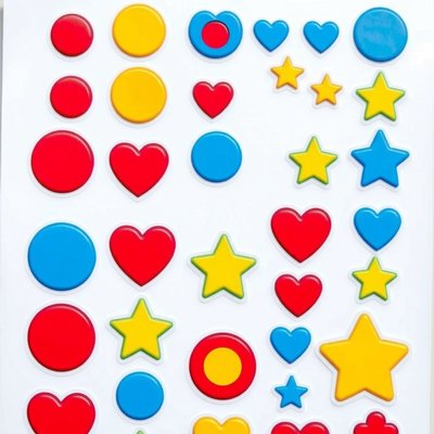 Arkusz naklejek (małe kształty)