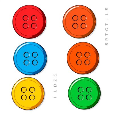 Guziki do wycięcia (duże ikony)