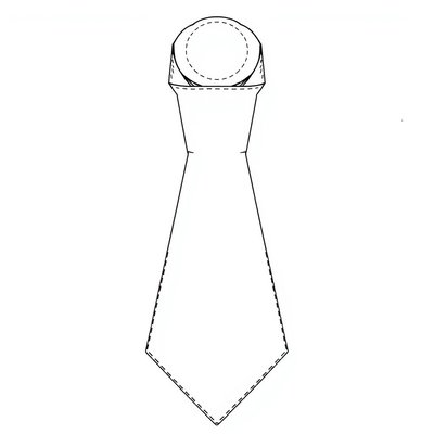 Szablon papierowego krawata