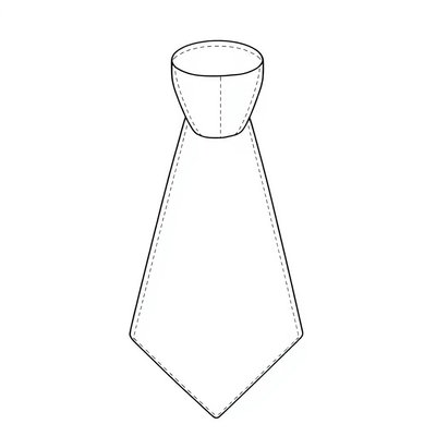 Szablon papierowego krawata