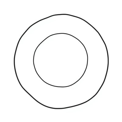 Duża papierowa pizza — szablon