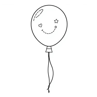 Kolorowanka i dekoracja: Balonik do ozdobienia