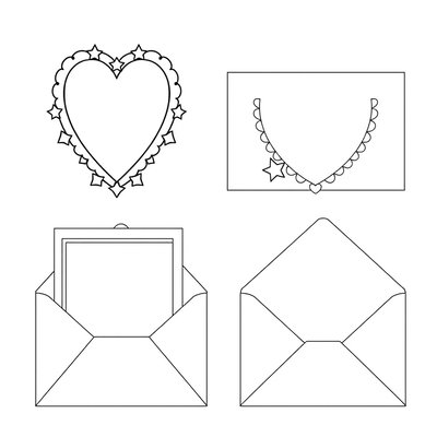 Szablony laurek i kopert — Poczta życzeń