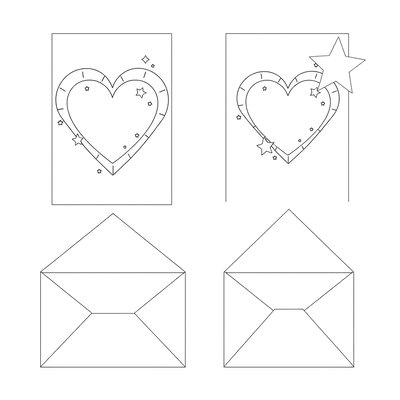 Szablony laurek i kopert — Poczta życzeń