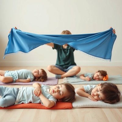 Relaksacja przy falach — spokojna scena