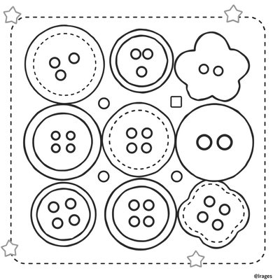 Strona kolorowanki: Wielkie guziki