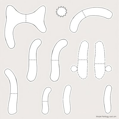 Ogonek kota — szablon do przyczepienia
