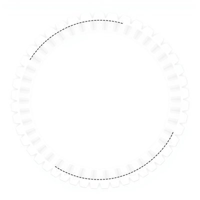 Szablon papierowego talerza / koła