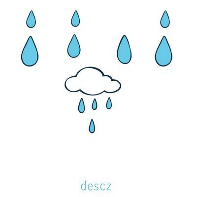 Karta: deszcz (flashcard)