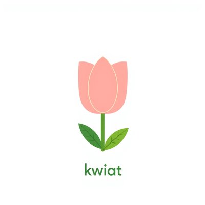Karta: kwiatek (flashcard)