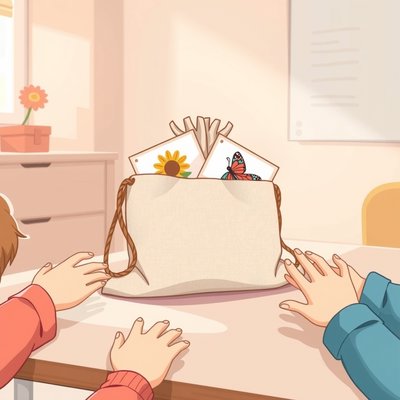 Pudełko/torebka do zgadujki (ilustracja)