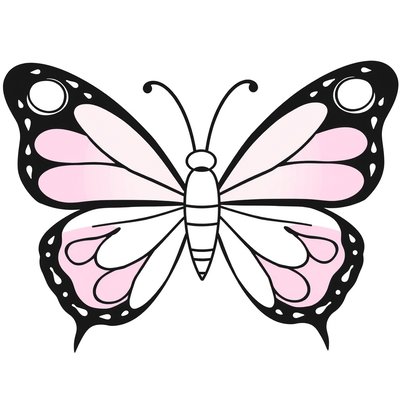 Maska motylka — szablon do wycięcia i pokolorowania