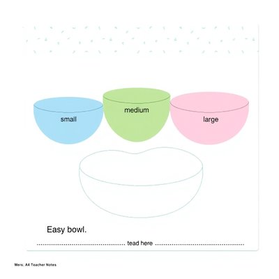 Mata do sortowania — miseczki mała/średnia/duża