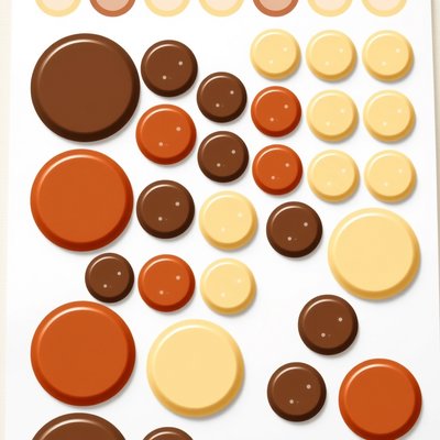 Szablon tokenów 'czekoladowych' (ciemne i jasne)