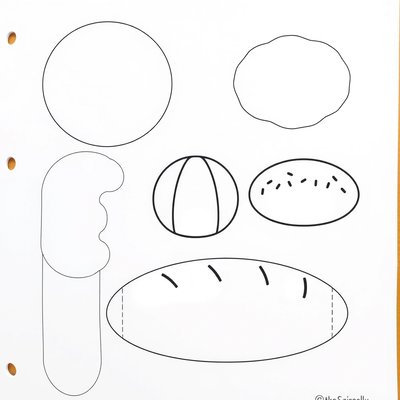Szablony do wycinania: bułeczki i bochenek