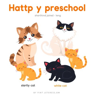 Plakat: Różnorodne koty