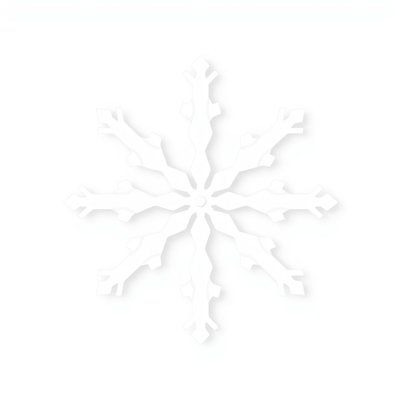 Duży ilustracyjny płatek śniegu