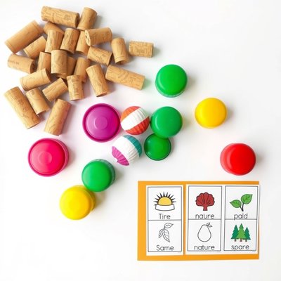 Zestaw elementów do sortowania (bezpieczne przedmioty)