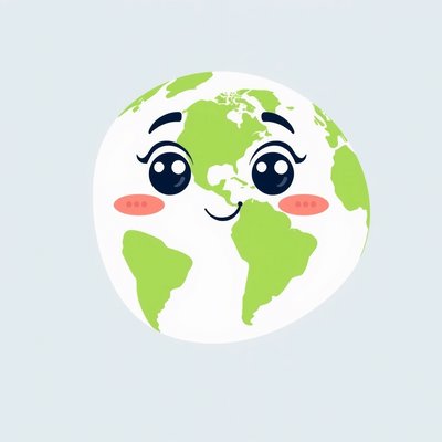 Grafika Ziemi / mała piłka z planetą