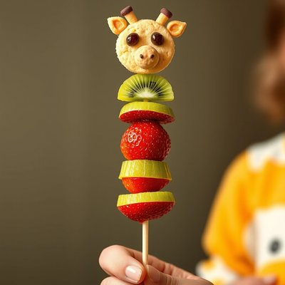 Zdjęcie — Owocowy patyczek (zbliżenie)