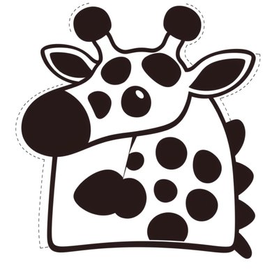 Szablony do wycięcia — szyja i głowa z sera