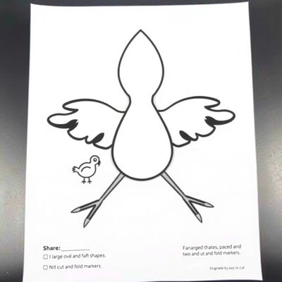 Szablon — ciało i skrzydła