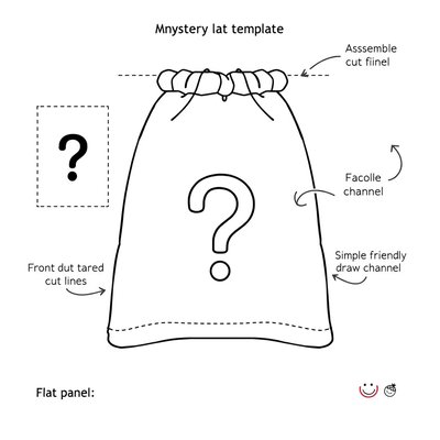 Szablon torby 'Mystery Bag' do wydruku