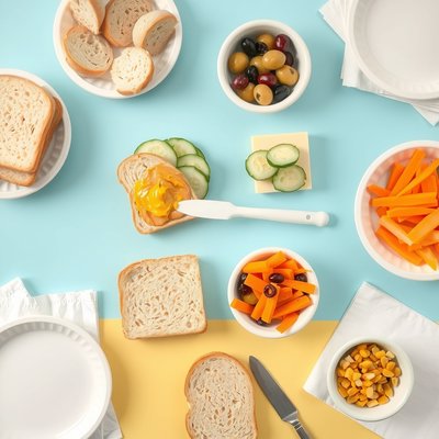 Zdjęcie składników — flat lay