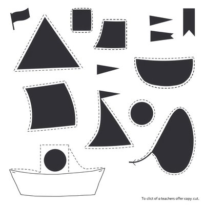 Szablony żagli i dekoracji do wydruku