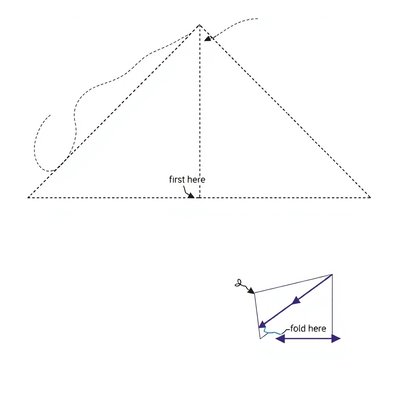 Szablon papierowego samolotu — proste złożenie
