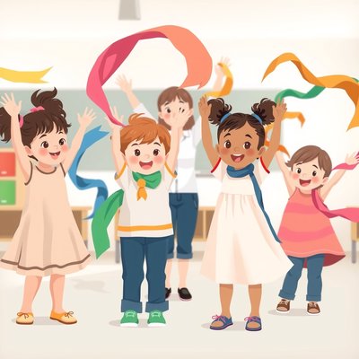 Chusty i wstążki — inspiracja ruchu