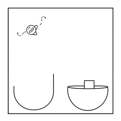 Matka eksperymentu — szablon do druku (Pływa / Tonie)