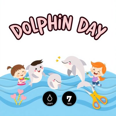Plakat: Dzień Delfina