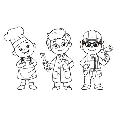 Kolorowanka: Zawody (3 strony)