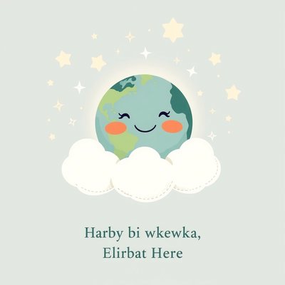 Kartka z kołysanką — ilustracja Ziemi