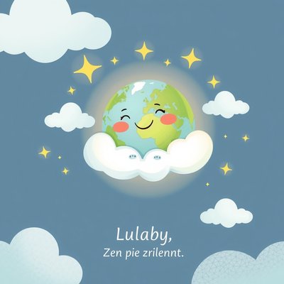 Kartka z kołysanką — ilustracja Ziemi