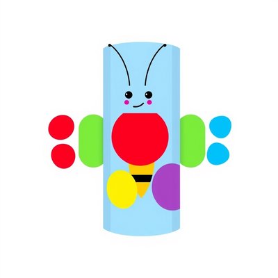 Owijka na rolkę: tułów motyla (do wydruku)